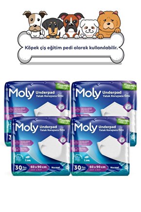 Yatak Koruyucu Örtü 60x90 Cm 30lu X4 Adet