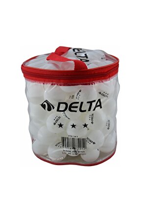 100lü 100 Adet Çantalı Masa Tenisi Pinpon Topu Beyaz