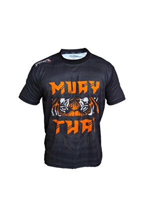 TX711 Tiger Muay Thai Tişört Dijital Baskılı Muaythai Tshirt