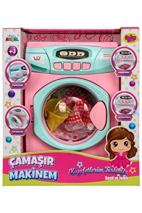 Oydaş Oyuncak Pilli Büyük Çamaşır Makinası Pembe