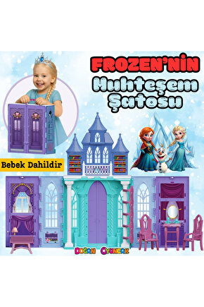 Frozennin Muhteşem Şatosu - Ev Oyuncak - Frozen Tatil Ev Seti - Frozen Ev Seti - Karlar Ülkesi Şato