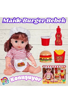 Maide Burger Yiyor - Türkçe Konuşan Maide Et Bebek - Konuşan Bebek - Maide Bebek - Maide Burger Bebe