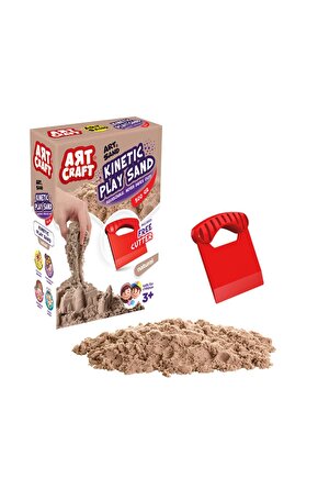 Aksesuarlı Naturel Kinetik Oyun Kumu (500 Gr.) - Art Craft Kinetik Kum Seti - Art Sand Kumu