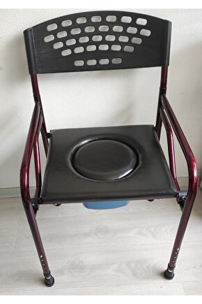 Deri Döşemeli Hasta Tuvaleti Klozeti Sandalyesi