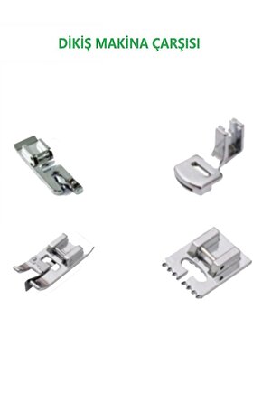 2 Yıl Singer,beko,zetina,janome,brother Dikiş Makinesi Dörtlü Ayak Seti (nervür,kıvırma,sürfile,büz