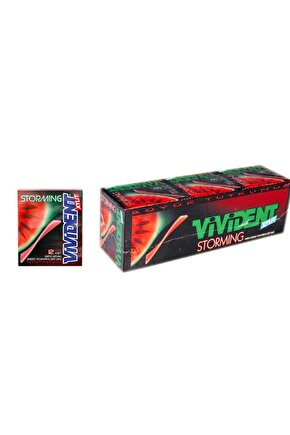 Storming Karpuz Aromalı Şekersiz Sakız 33 g x 18 Adet