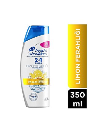 Head & Shoulders 350 ML. Şampuan 2-1 Limon Ferahlığı 72 Saat Kepeksiz