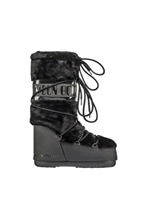 80d1408900-n001 Classic Faux Fu Kadın Siyah Kar Botu KADIN KAR BOTU