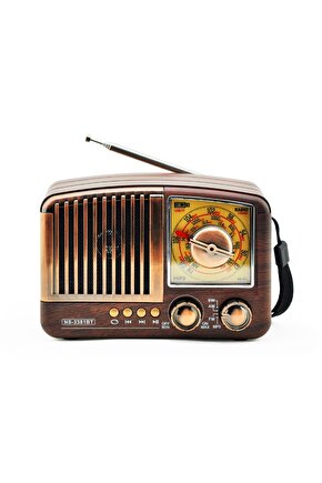 MİNİ NOSTALJİK RADYO BLUETOOTH SPEAKER ŞARJLI SD KART USB GİRİŞLİ MP3 ÇALAR KABLOSUZ HOPARLÖR