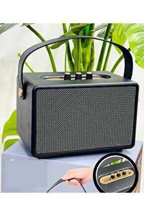 VİNTAGE DERİ BLUETOOTH SPEAKER KABLOSUZ ŞARJLI HOPARLÖR