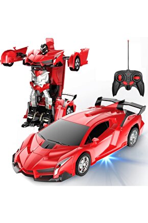 ROBOTA DÖNÜŞEN UZAKTAN KUMANDALI ARABA LAMBORGHİNİ MODEL ŞARJLI RC ARABA
