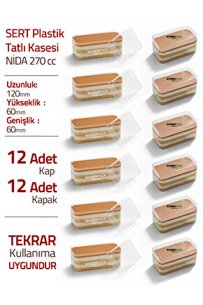 Tiramisu Cup Nida 270 cc - 12 Adet Kapaklı
