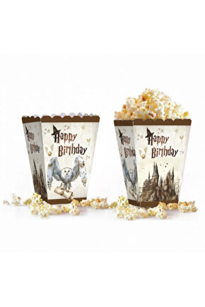 Harry Potter Temalı Mısır Kutusu 8li Popcorn Cup Parti