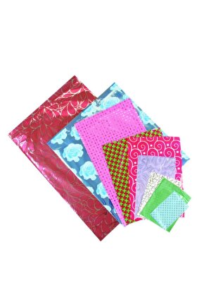 Metalize Hediye Poşeti Bantlı 30x45 Cm 100 Adet