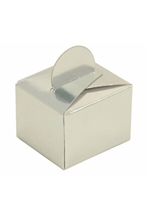 Lokum Kutusu Gold Renk Kare 50 Adet 4x5 Cm