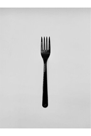 Lüx Plastik Siyah Çatal 100lü