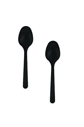 Siyah Plastik Kaşık 25 Li