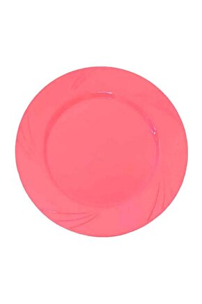 Pembe Yuvarlak Mika Tabak 26 Cm