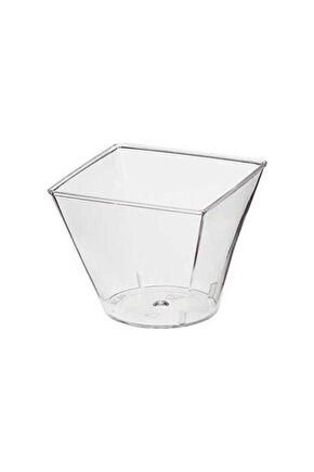 Plastik Mini Kap 60 cc Şeffaf 25li