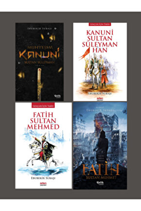 Gençler İçin Tarih Serisi Kanuni Sultan Süleyman Han - Fatih Sultan Mehmed 4lü Set