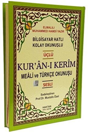 Kuranı Kerim Mealli Türkçe Okunuşlu Latince Okunuşlu Arapça Rahle Boy 21-28 Cm Elmalılı Hamdi Yazır