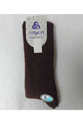 Kışlık Uzun Dikişsiz Yün Çorap