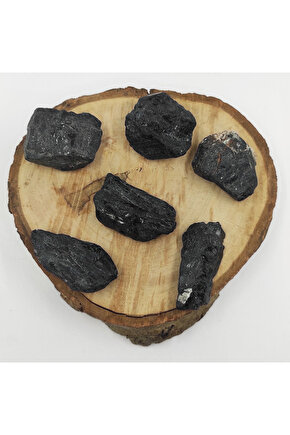 İşlenmemiş Doğal Ham Siyah Turmalin Taşı ( 3.5 - 4 CM ) ( 1 Adet )