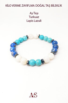 Kilo Verme Zayıflama Bilekliği 8 mm Karma Doğal Taş Bileklik