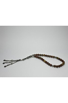 KAHVERENGİ JASPER ENERJİ DÜZENLEYİCİ DOĞALTAŞ TESBİH