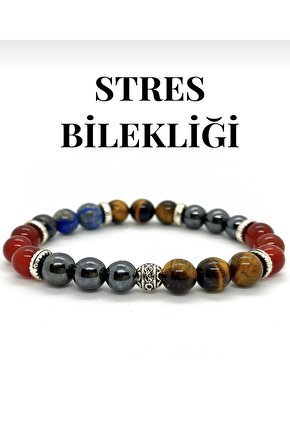 Unisex Stres Bilekliği Doğal Taş Çakra Vintage Bileklik