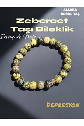 Doğal Taş Zebercet Taşı Bileklik