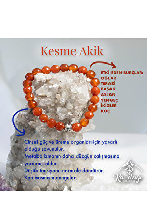 kesme akik doğaltaş bileklik