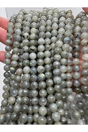 DİZİ DOĞALTAŞ LABRADORİT TAŞI 8MM 1 DİZİ