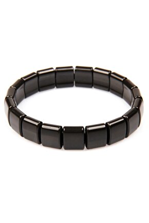 Kore Yeşim Taşı Bileklik Kare Model 1