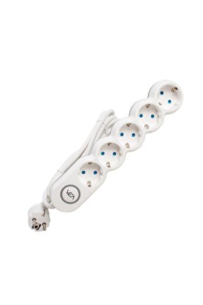 Kablolu Anahtarlı Grup Priz Ve-2s5s 5li  2 m