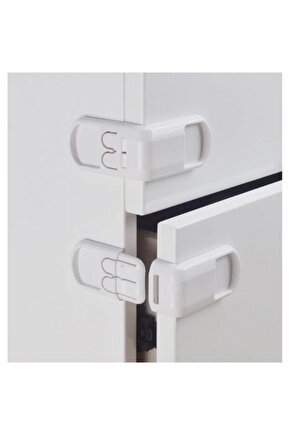 Çocuk Koruma Kilidi 2 Adet Köşe Bebek Güvenlik Kilit Dolap Çekmece Kilidi