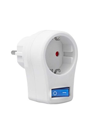Axe Tools Beyaz Abs Kasa Anahtarlı Akım Korumalı Priz (10A-2510W)