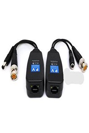 Powermaster Pm-3898pv Bnc To Rj45 Vıdeo Balun + Power Konnektör