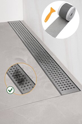 Çok Amaçlı Gider Süzgeci ve Sineklik Tamir Kiti - 10 cm x 4 Mt | Tıkanıklık ve Haşere Önleyici Şerit