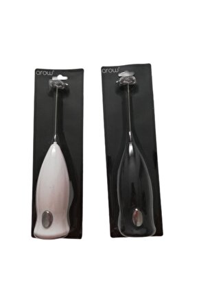 Mini Mikser Kahve Süt Köpürtücü Karıştırıcı Cappucino Mixer Pilli Çırpıcı Siyah