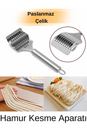 Paslanmaz Çelik Hamur Kesme Aparatı – Makarna, Mantı ve Erişte Kesme