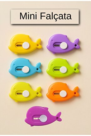 1 ADET Balina Şekilli Mini Maket Bıçak Falçata