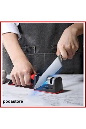 Ultra Keskinlik Garantili – Ergonomik 3 Açılı Bıçak Bileyici