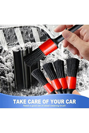Oto araç detaylı temizlik fırça seti 5’li oto araba yıkama klima temizleme fırça takımı