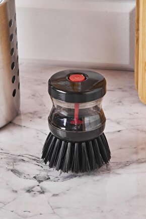 Doffy Deterjan Hazneli Yeni Nesil Bulaşık Fırçası Kahverengi