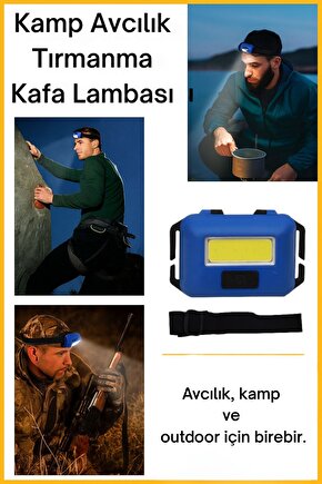 Şarjlı Led Kafa Lambası – Kamp, Avcılık ve Outdoor İçin
