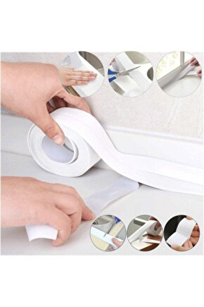 Su Sızdırmaz Bant Mutfak Banyo Lavabo Küvet Kenar Bandı Su Nem Geçirmez Bant 3.2 Metre