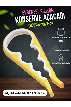 Konserve Kavanoz Şişe Açacağı Kavanoz Kapağı Açma Aparatı 4Boy, soslar ve plastik şişeler için açıcı