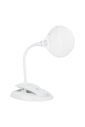 DXT POWERMASTER PM 20116 ŞARJLI LEDLİ MERCEKLİ MASA LAMBASI BÜYÜTEÇ (3D 110MM LENS)