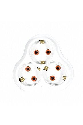 Beyaz Topraklı Golyat Üçlü Grup Priz AXE9F-CZ6K